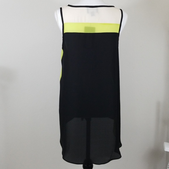 Atina Christina Highlow Tank Top Sheer Blouse C4 - Picture 3 of 8